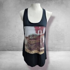 Star Wars XL Mandalorian The Child Baby Yoda Racer Back Tank Top
